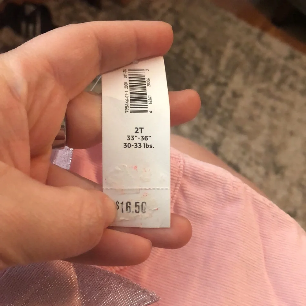🔹4 for $30 NWT Old Navy Pink Cords, size 2T